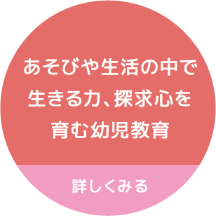 あそびや生活の中で生きる力、探求心を育む幼児教育