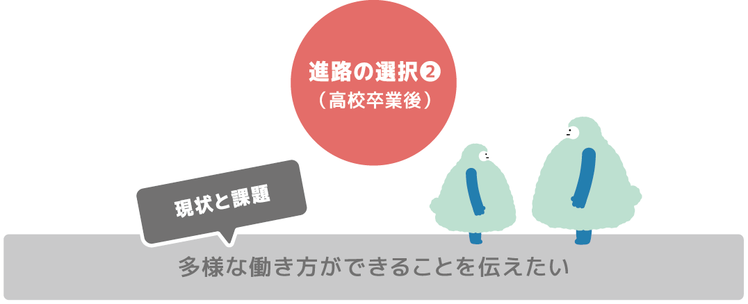 多様な働き方ができることを伝えたい